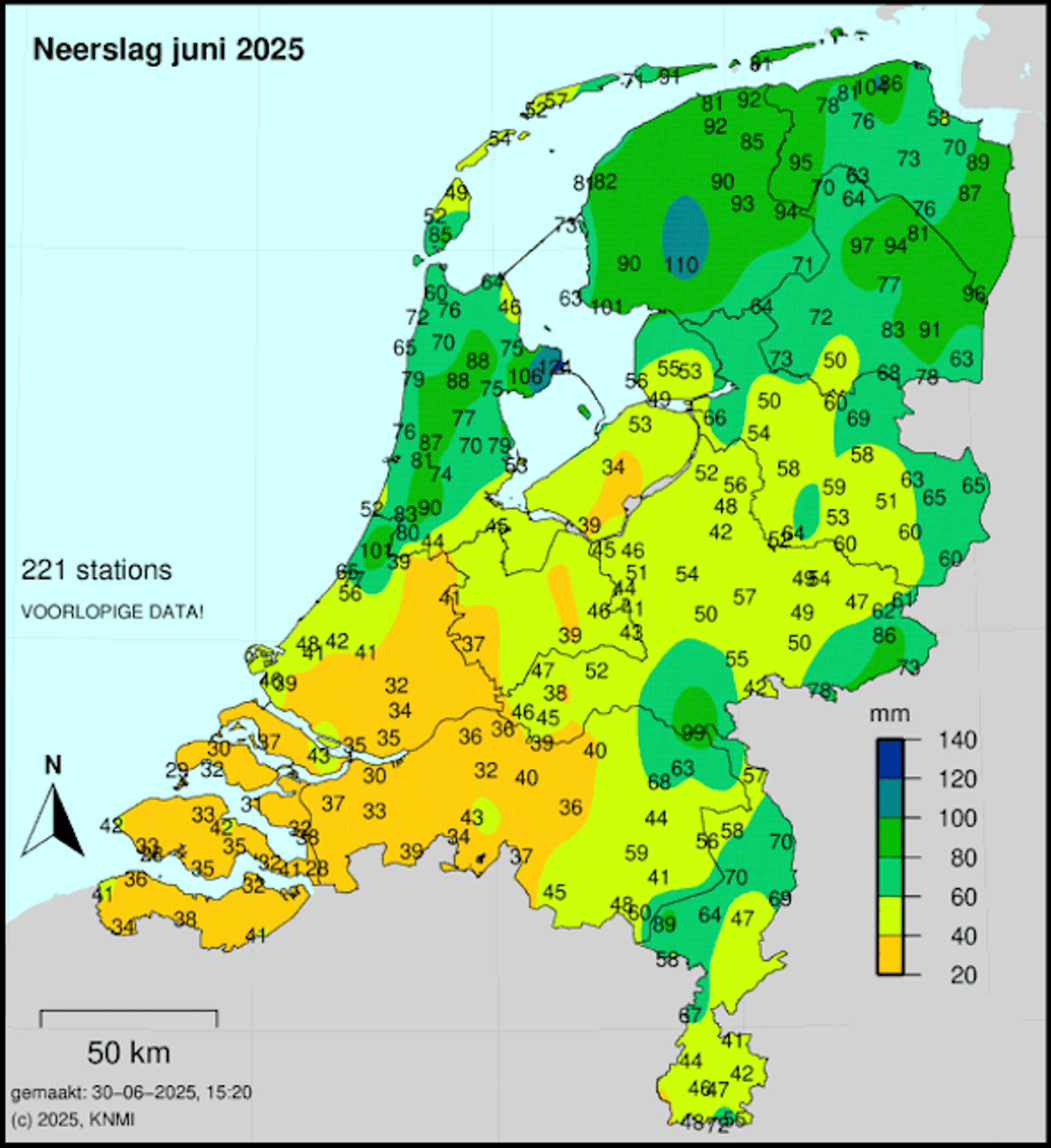 Afbeelding bij het weerbericht van woensdag 2 juli 2025.